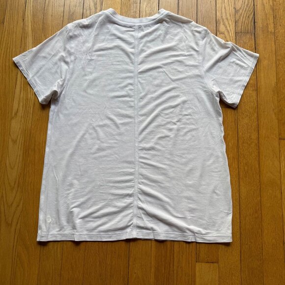 Lululemon Size 4 White Pima Cotton All Yours Short Sleeve Crewneck T-Shirt Top - Picture 10 of 14
